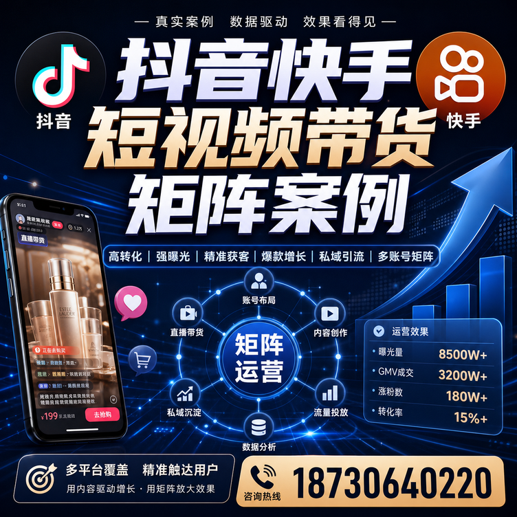 九江短视频带货团队多平台矩阵自动分发案例