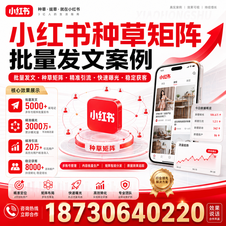 九江小红书种草矩阵批量发文案例
