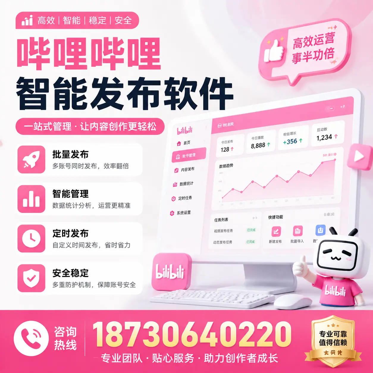如何评估哔哩哔哩智能发布软件的ROI?九江 企业必读